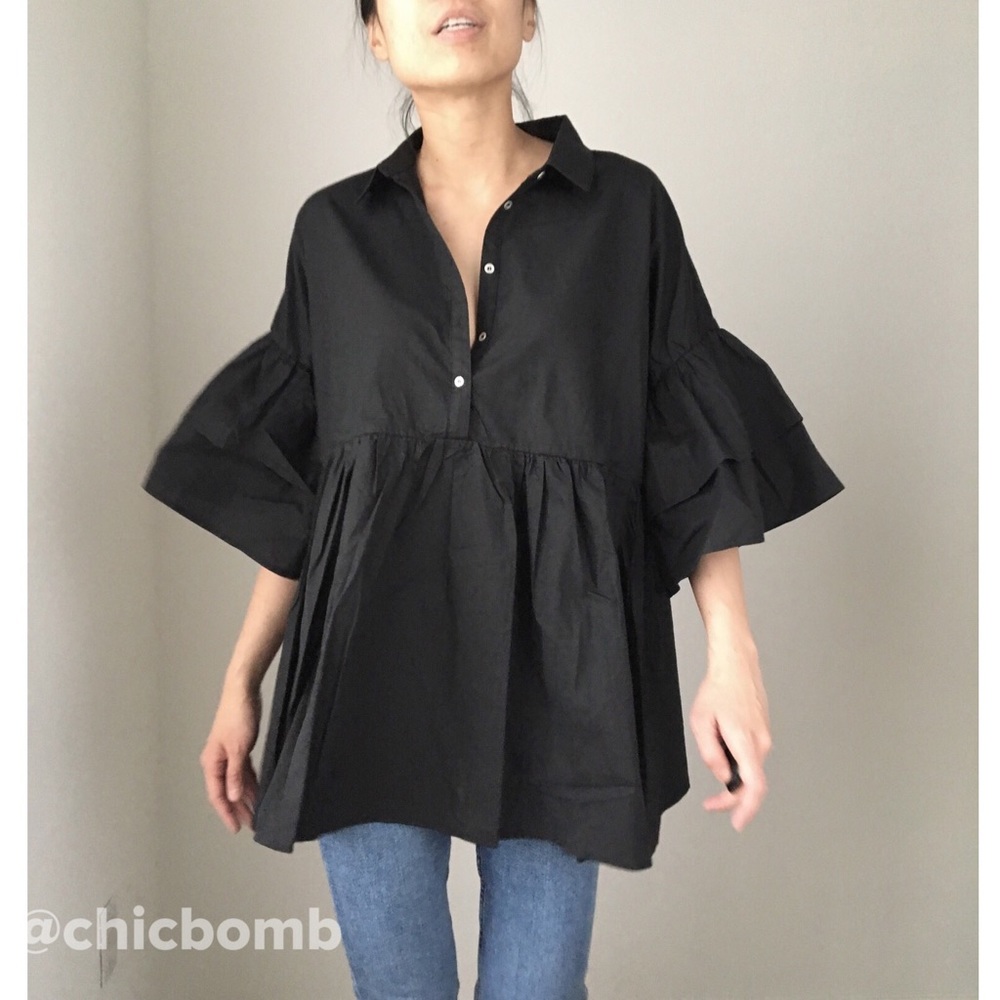 Zephyr flounce hem top. - Picture 6 of 6